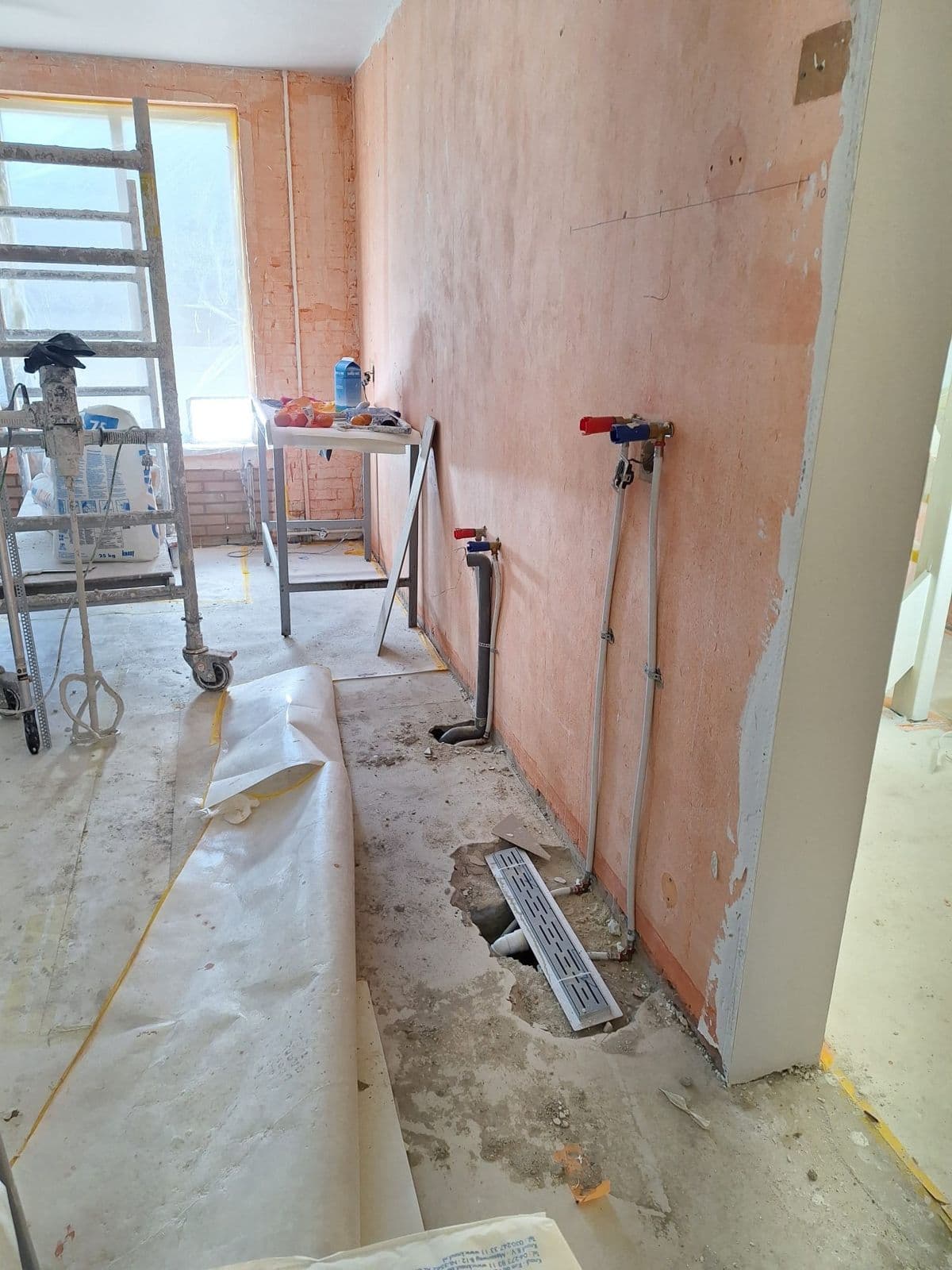 Renovatie – complete nieuwe waterleidingen: tijdens het werk, foto 3